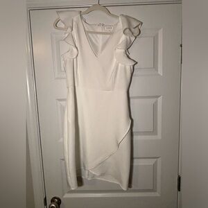white semi-formal dress size L